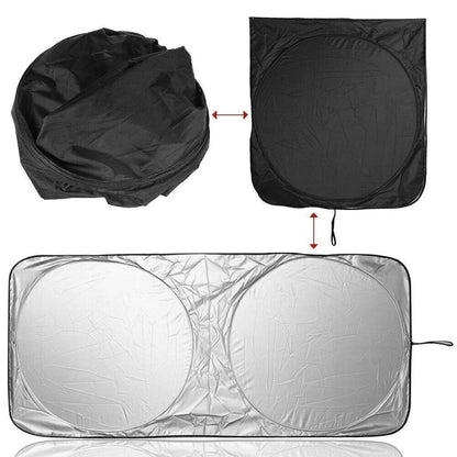 Front Windshield Sun Shade Visor Cover for X-Large Vehicles (1.9 x 0.9M)