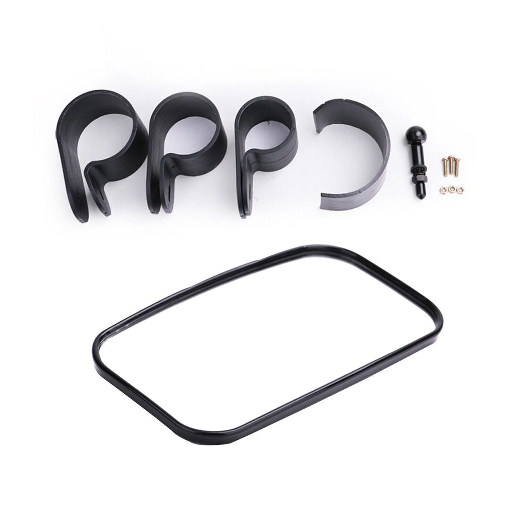 1.5" 1.75" 2" Bar Rectangular Rear View Mirror for Kawasaki Mule Can-Am Commander