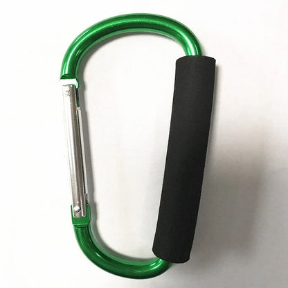 2X Carabiner Hooks for Pram Pushchair Shopping Bag Clip