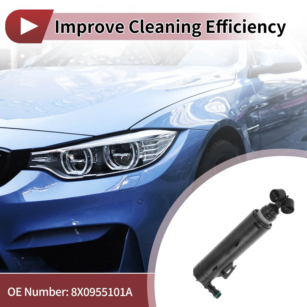 Front Driver Side Headlight Washer Nozzle for Audi A1 (2010–2012) No. 8X0955101A