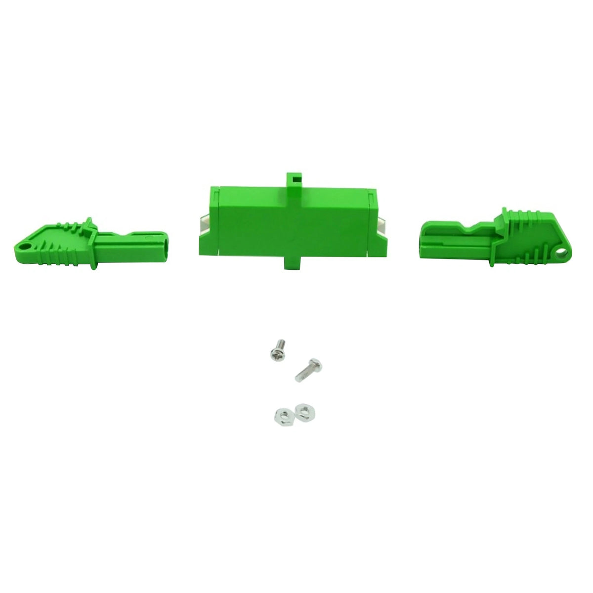 2X E2000/APC Fiber Adapter Connector for Simplex Optical Fiber Coupler