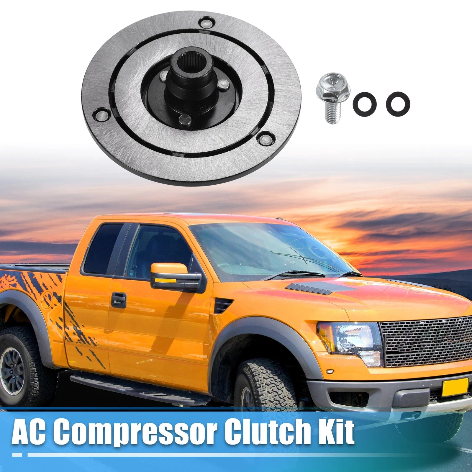 AC Compressor Clutch Kit for Ford Transit 150 (2015–2019) 3.5L Turbo