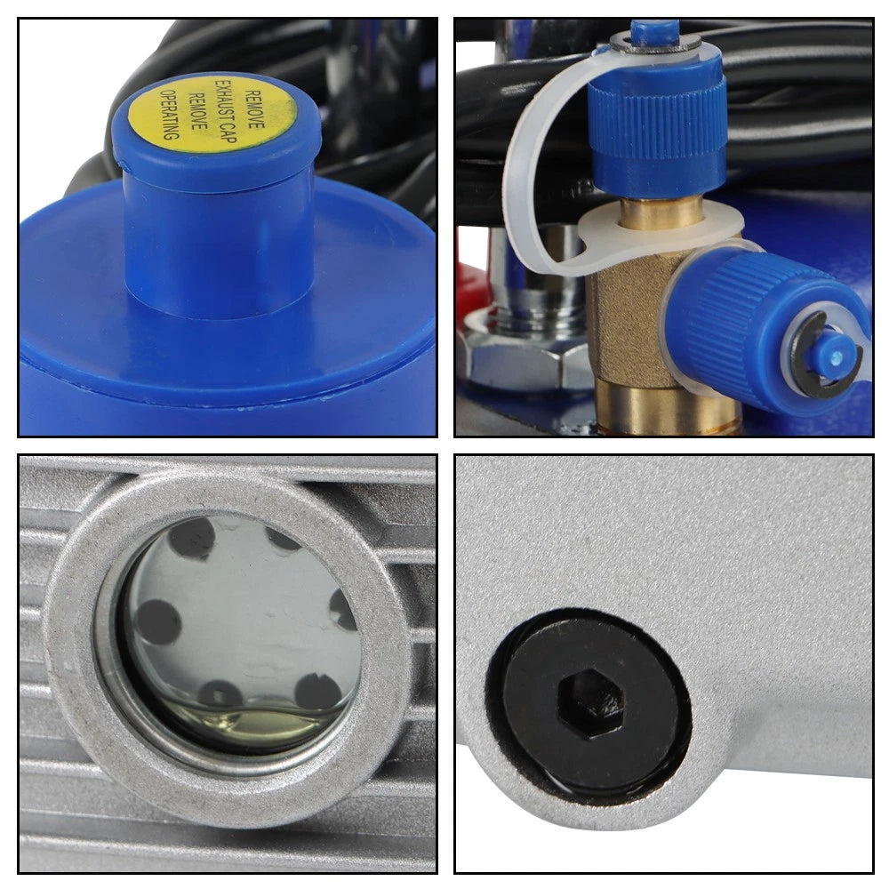 Single-Stage Rotary Vane HVAC Air Vacuum Pump for R22 Systems