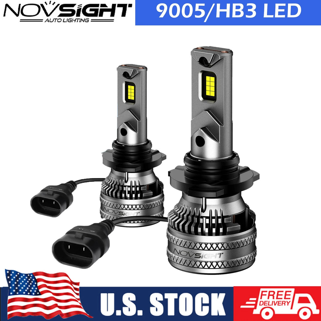 2X 9005 HB3 LED Headlight Bulbs for