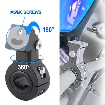 Motorcycle Light Bracket for Adjustable Headlight Installation on 18 32mm Pipes