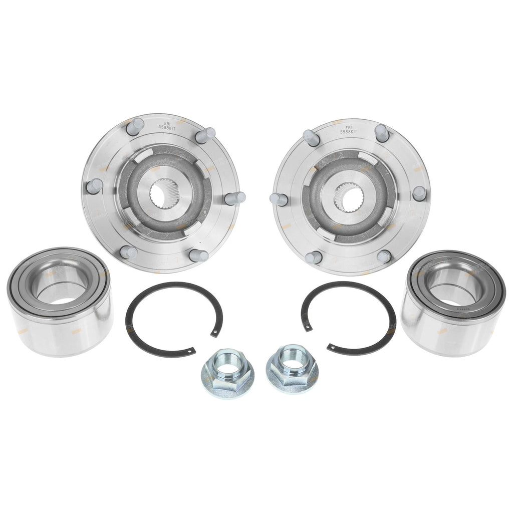 2X Front Wheel Bearing Hub Assemblies for Mazda BT50 B3000 (2006–2010)