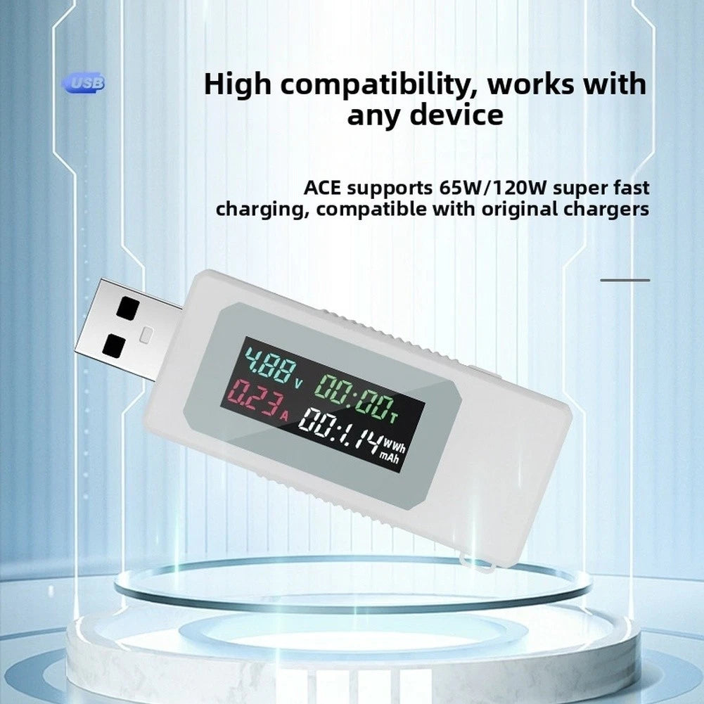 KWSV30 USB Tester Voltage Current Meter Power Capacity Detector with HD Display