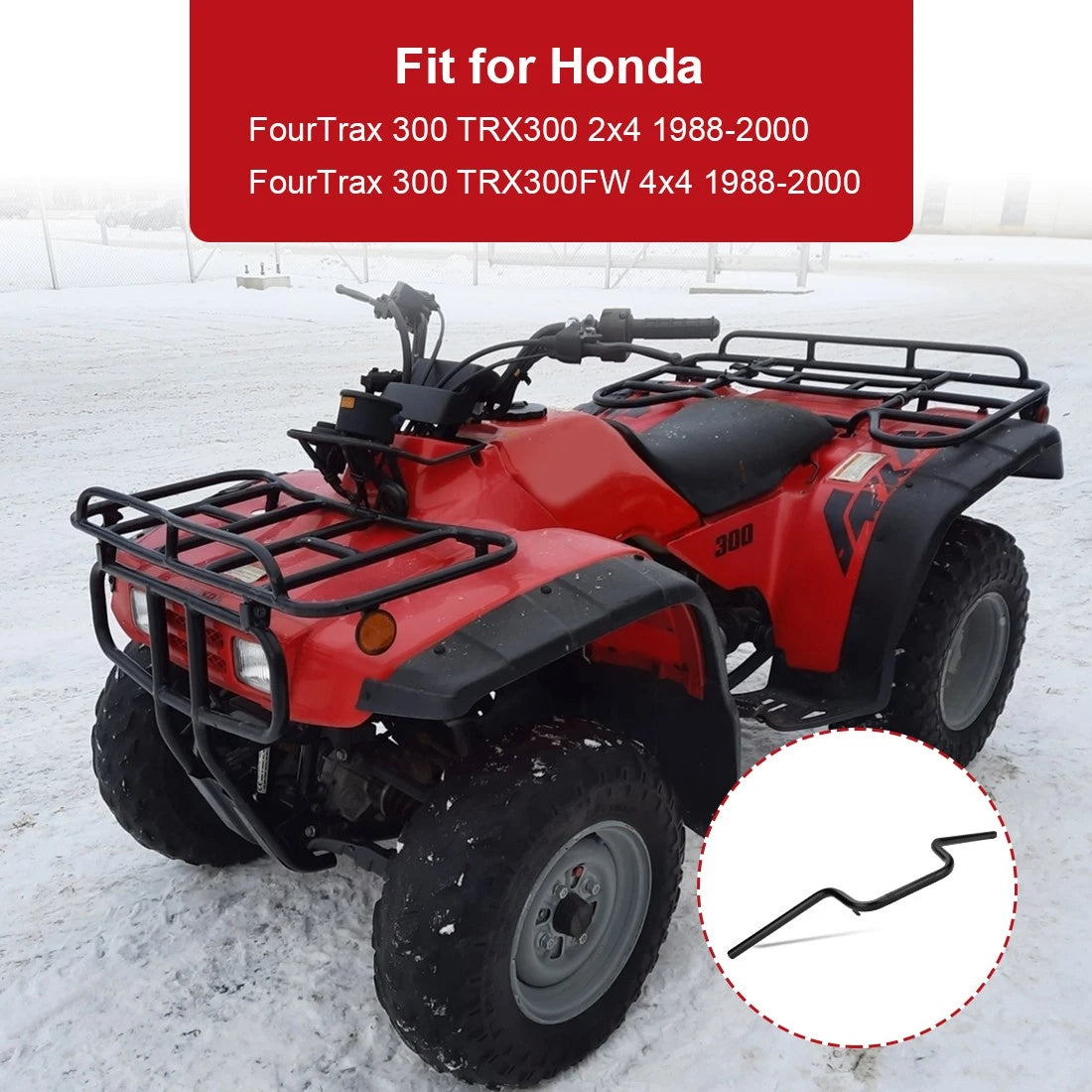 Handlebar 53100-HC5-970 for Honda Fourtrax 300 TRX300 (1988–2000)