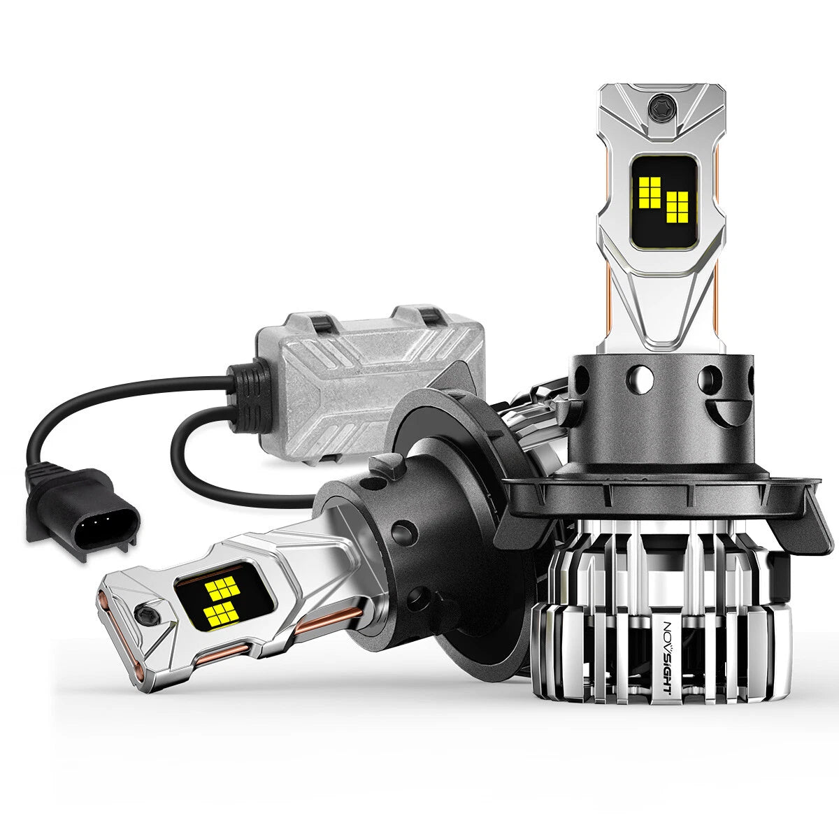 H13 9008 LED Headlight Bulbs for NOVSIGHT (6500K, 140W, Plug-N-Play)