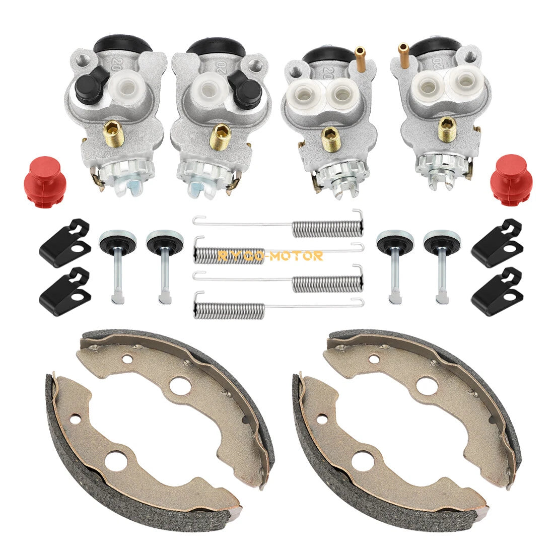 Front Brake Wheel Cylinder Shoes Kit for Honda FourTrax 300 TRX300FW (1988–2000)