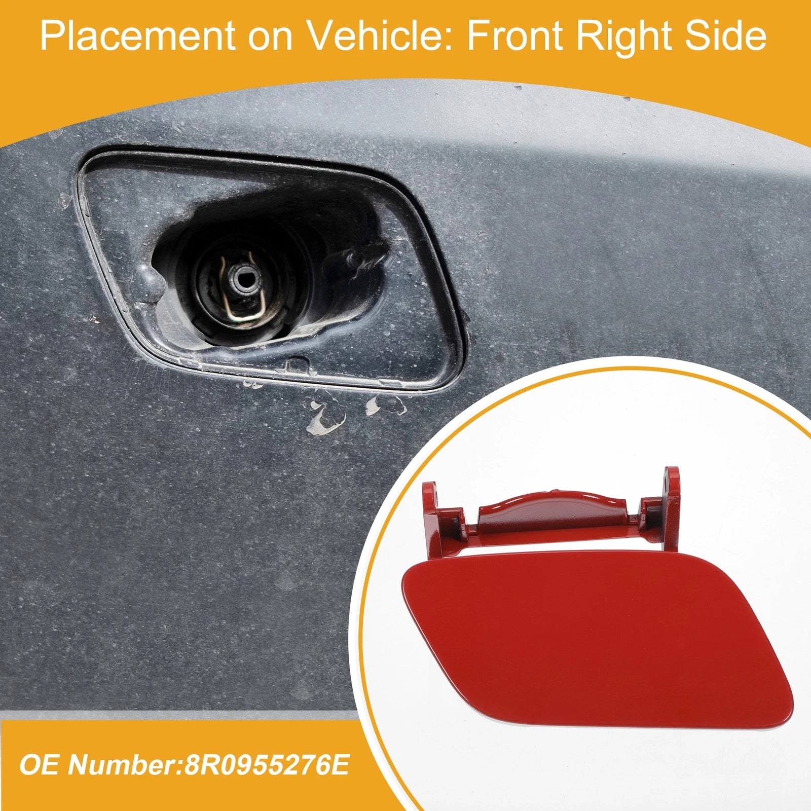 Windshield Washer Nozzle Cover Cap Front Right for Audi Q5 (2013–2017)