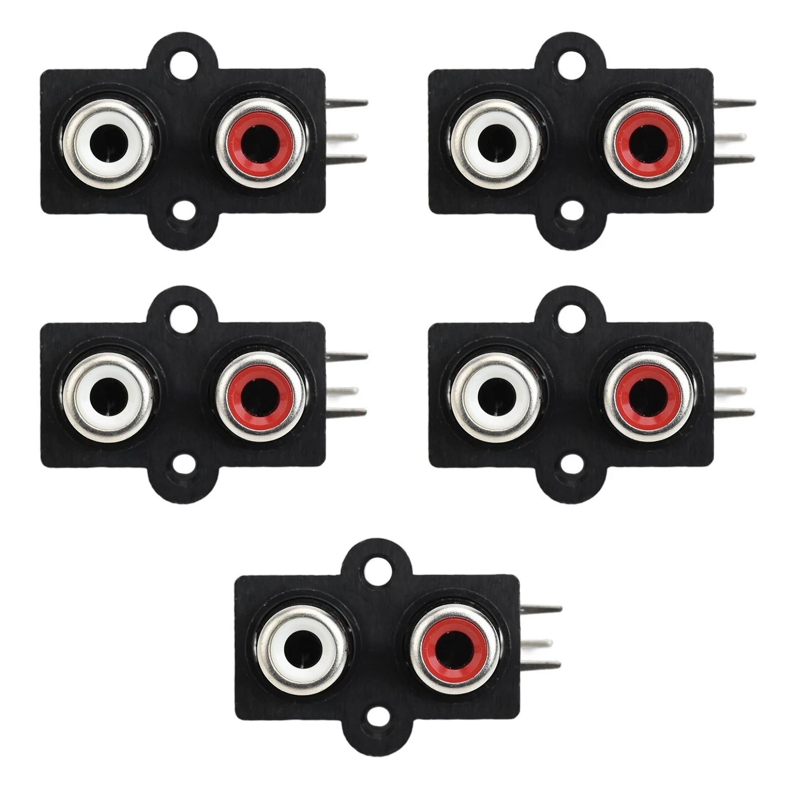 5 Pcs PCB Mount Female Connector for Automotive Audio Systems