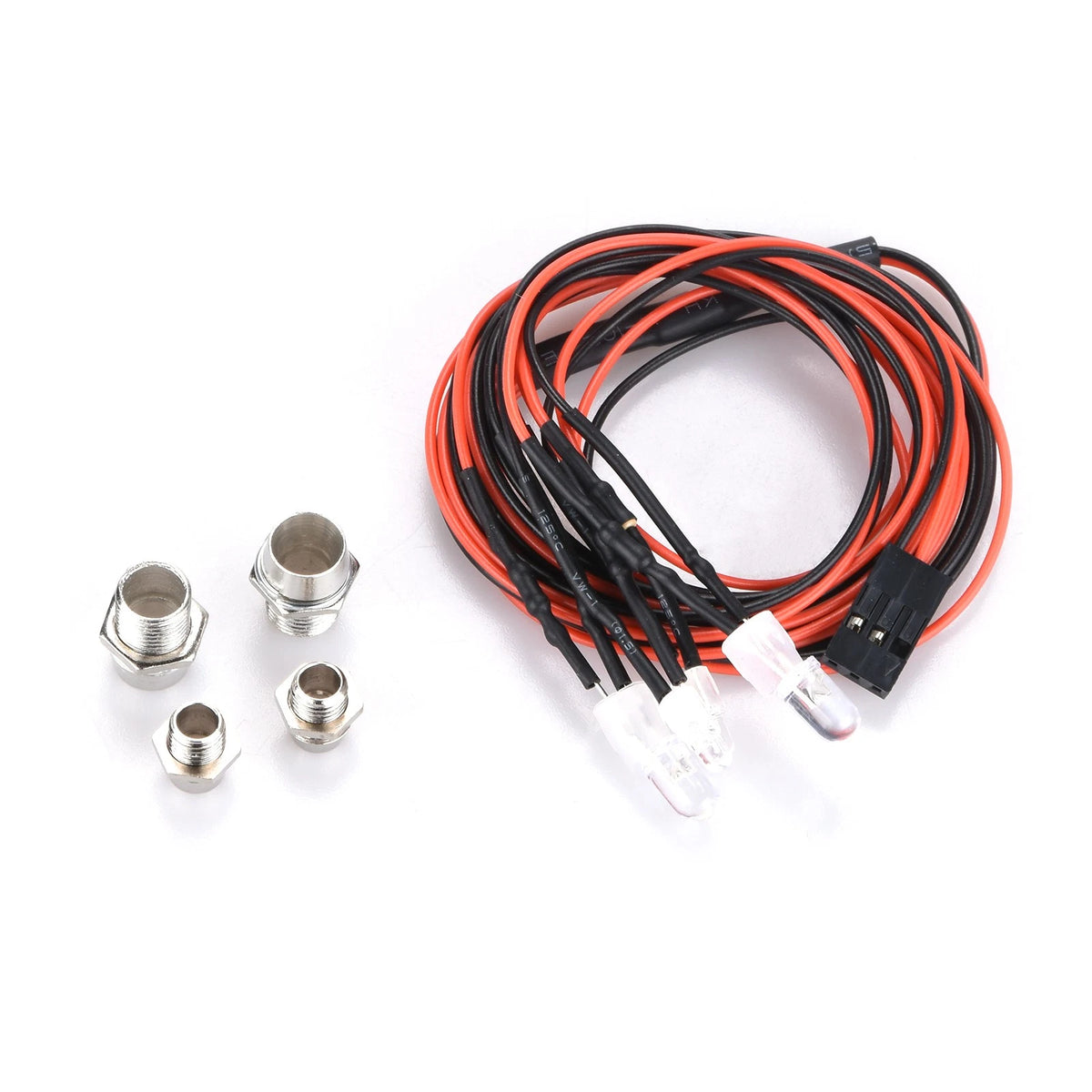 Set of 4 LED Headlights for RC Car On-Road Model (3/5mm)