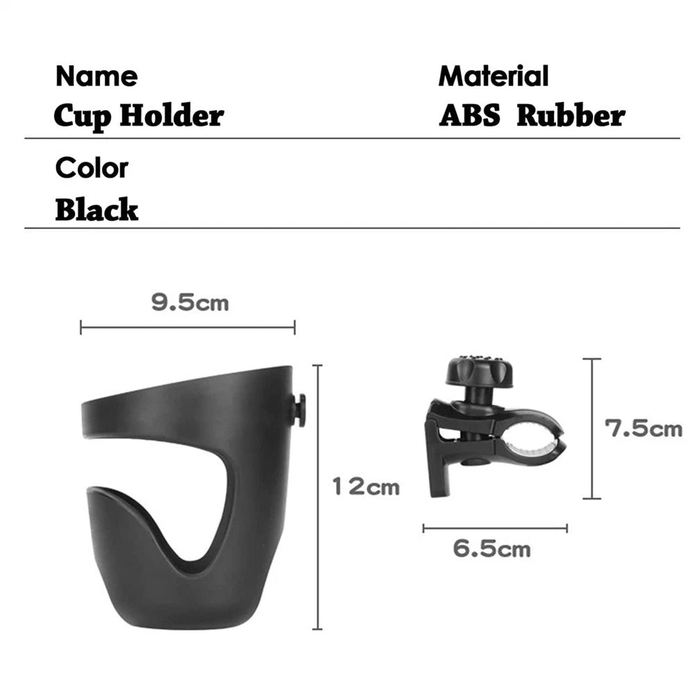 2X Universal Boat Rail Cup Holders - 360 Degree Rotation, Adjustable
