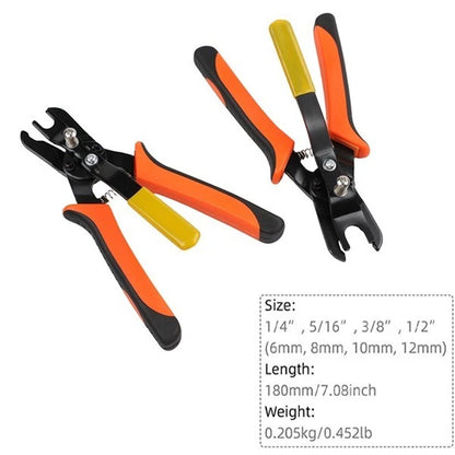 2 Piece Push Connect Fitting Release Tool for Air Line Tubes (6mm 8mm 10mm 12mm)