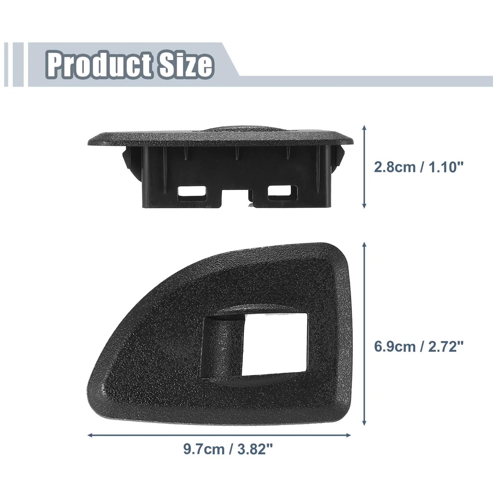 Pair Rear Window Switch Bezel for Chevrolet Silverado, GMC Sierra (2009–2013)