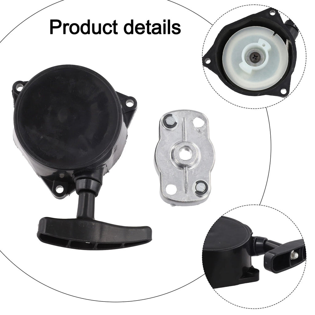 Engine Recoil Pull Starter & Pawl Set for Mitsubishi TU26 TL26 TL23 (Replacement)