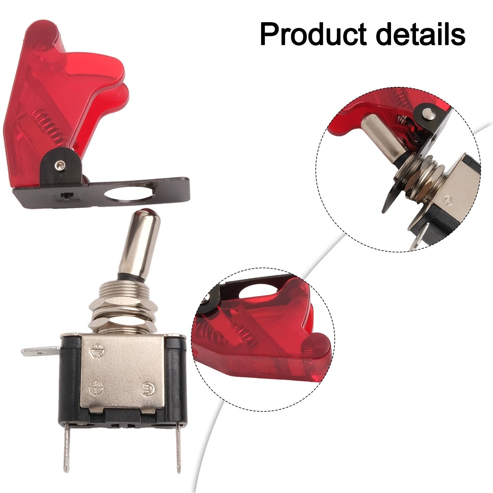 Illuminated SPST Toggle Switch for Automotive 12V 20A (Car/Boat)