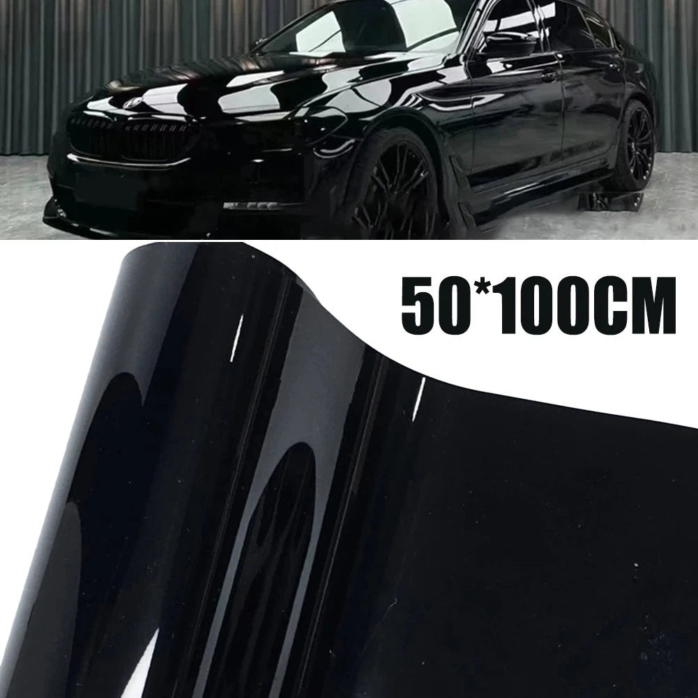Flexible PET Black Vinyl Wrap for DIY Projects (300CM)