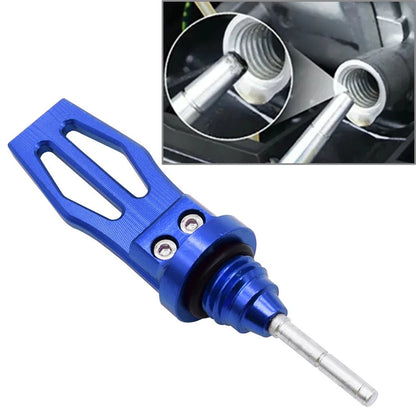 Motorcycle Engine Oil Dipstick Cap Plug CNC Crankcase Oil Level Gauge Blue