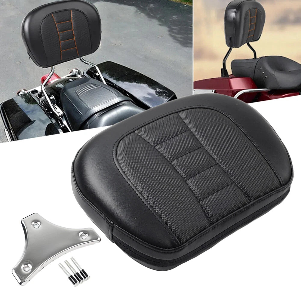 Passenger Sissy Bar Backrest Pad Bracket for Harley Touring Electra Glide (2014–2023)