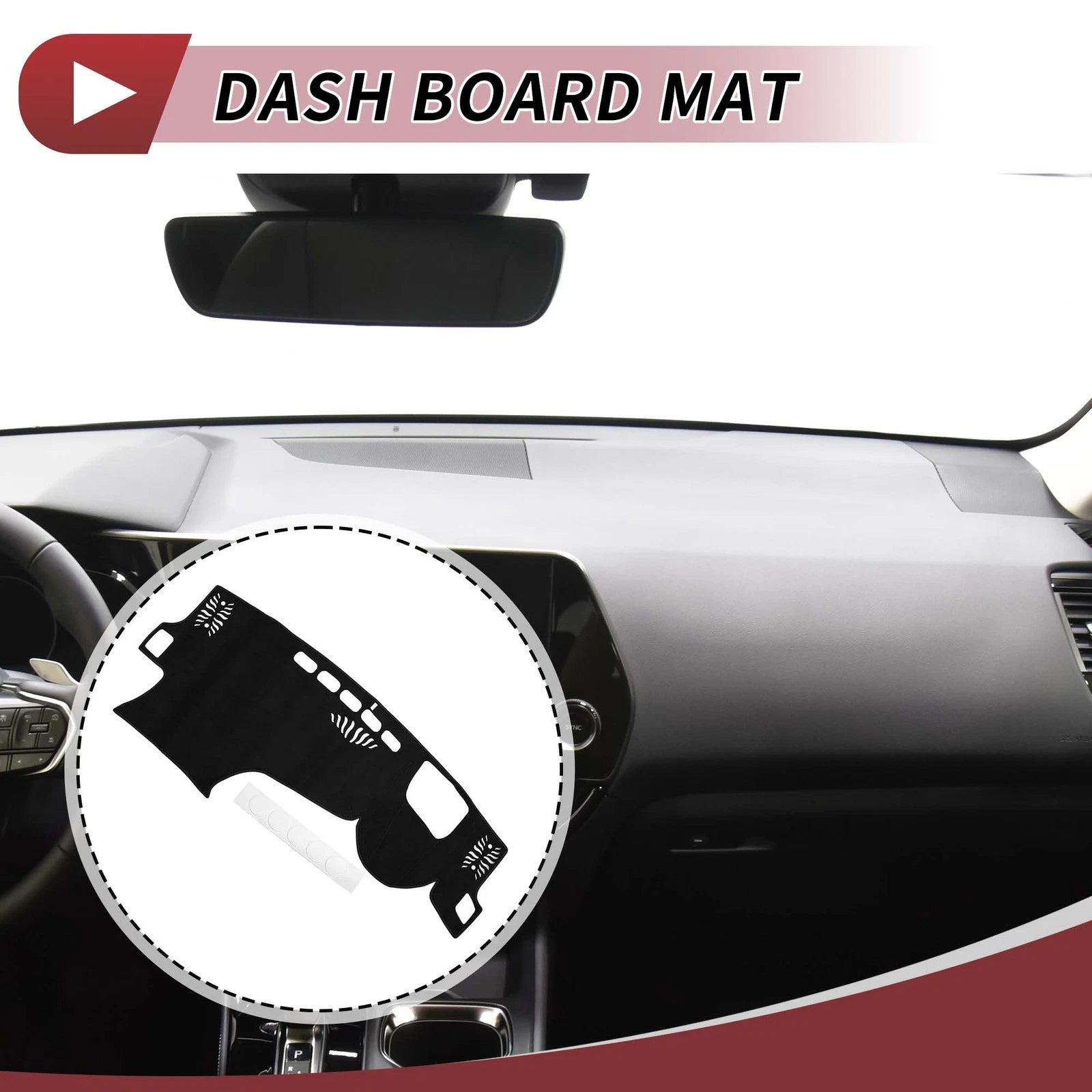Dashboard Dash Cover Mat for Lexus NX250 (2022–2023) Sun Protector Pad Black