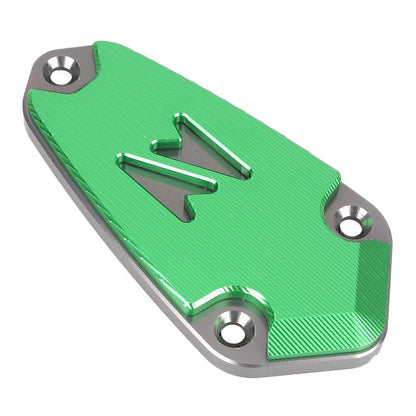 Front Brake Fluid Reservoir Cover for Kawasaki Z1000 (2010–2017) - Green Cap