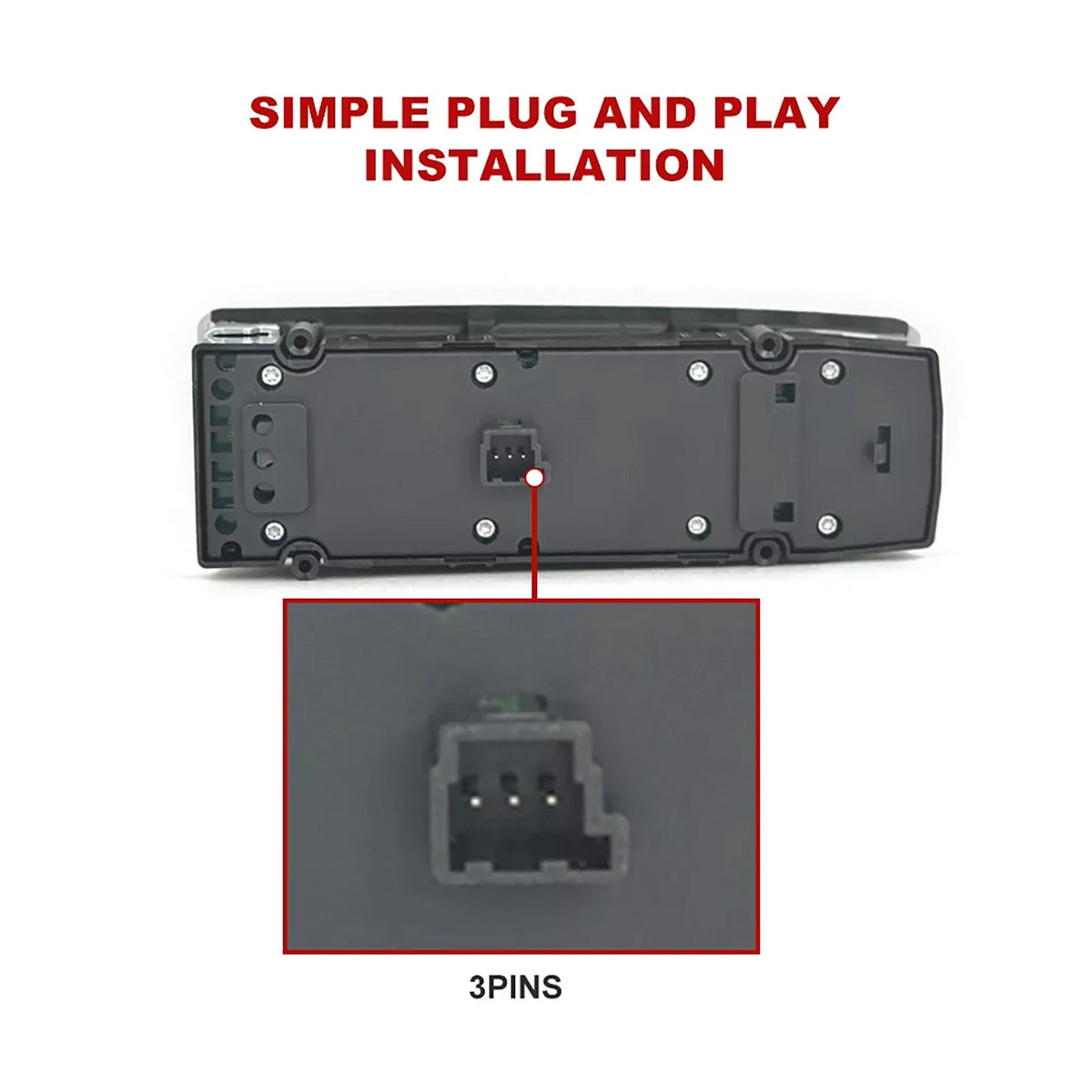 Front Driver Door Window Switch for Mercedes W204/W212/C250/C300 (2007–2015)