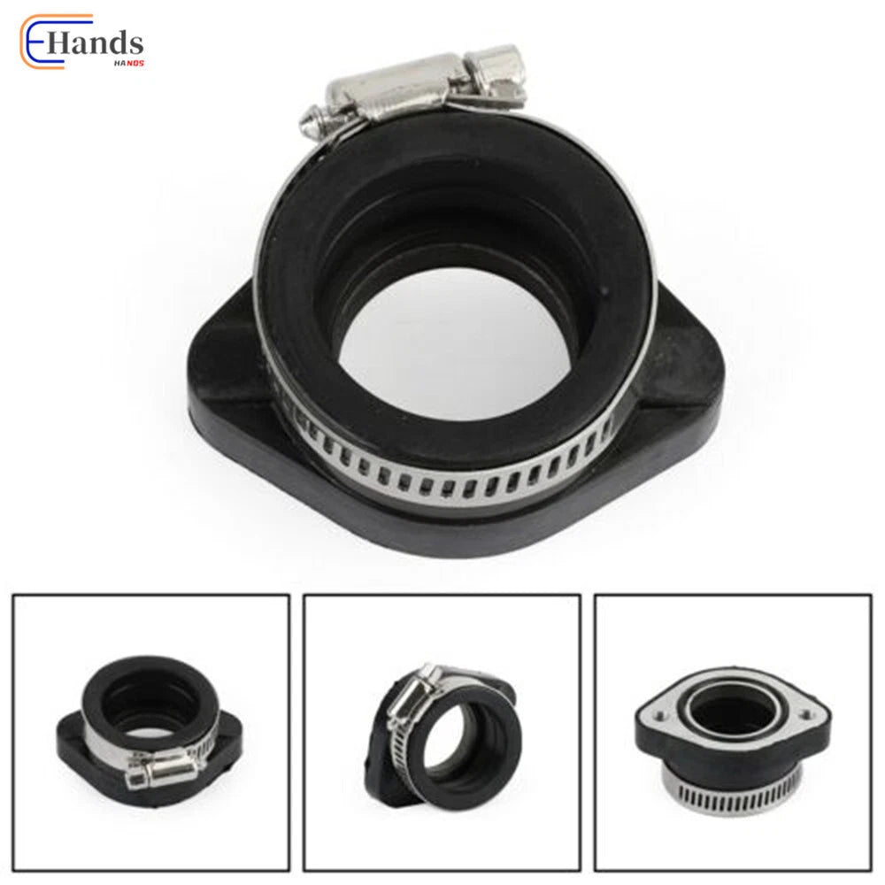 Carburetor Intake Adapter Rubber Mounting Flange for VM24 PE26 28 MM (Fit)
