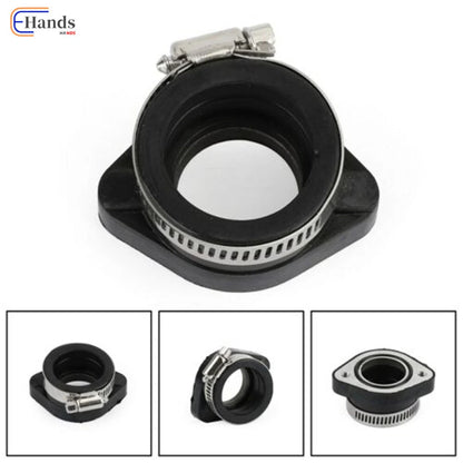 Carburetor Intake Adapter Rubber Mounting Flange for VM24 PE26 28 MM (Fit)