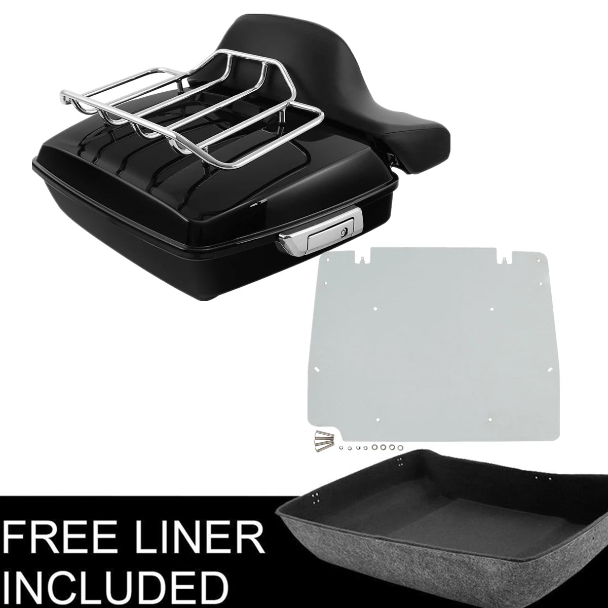 Chopped Trunk & Base Plate for Harley Touring Street Road Glide (2014–2025)