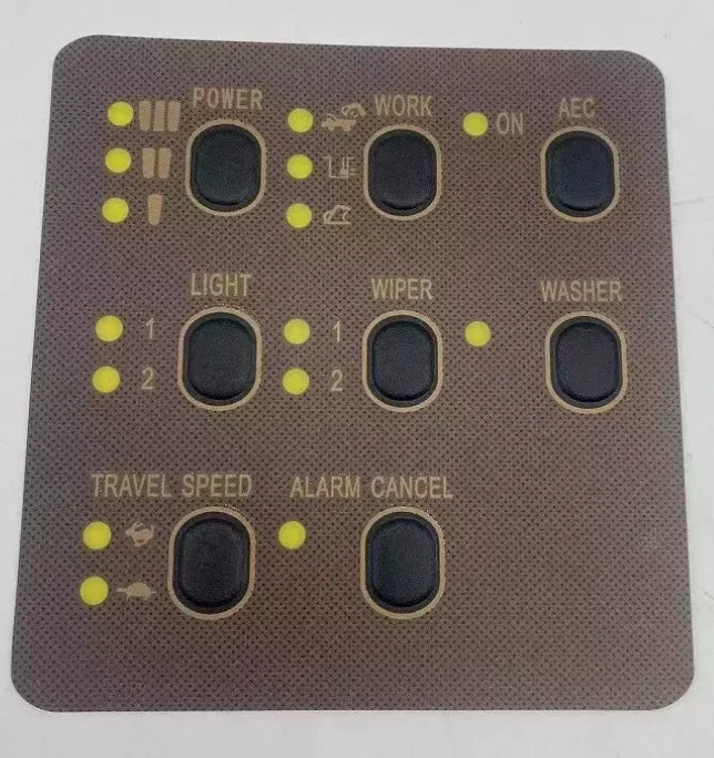 Cab Display Button Meter Sticker for CAT E312, 320, 330 V1/V2 BCD