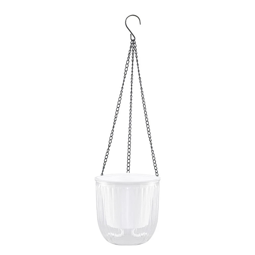 Hanging Flower Basket with Self Watering Mechanism for Gardeners
