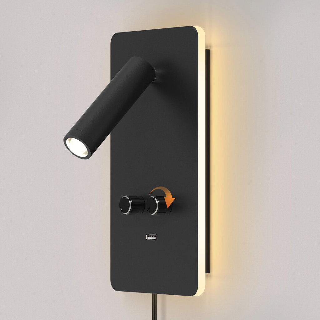 LED Wall Sconce Reading Spot Light for Bedroom (Adjustable Angle)