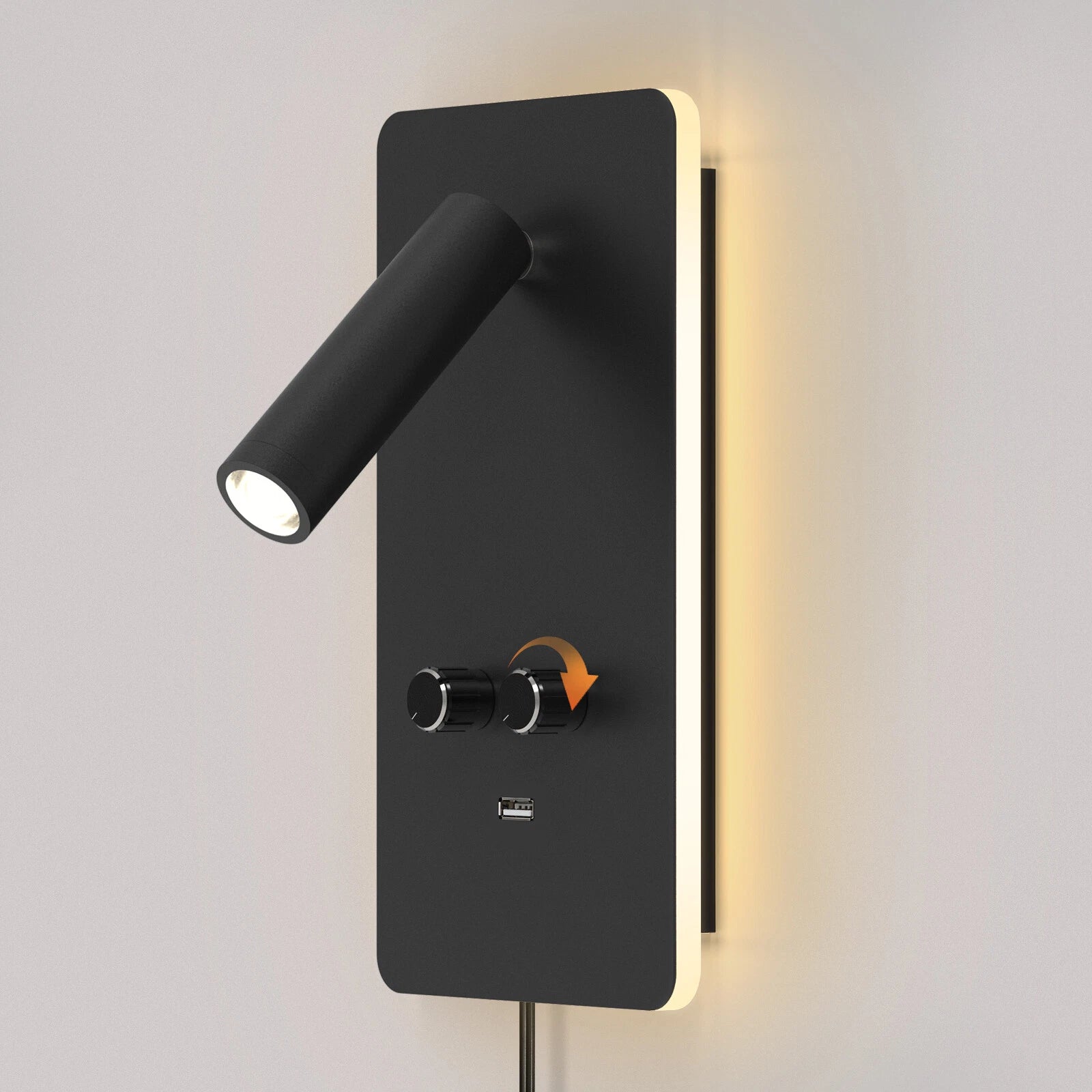 LED Wall Sconce Reading Spot Light for Bedroom (Adjustable Angle)