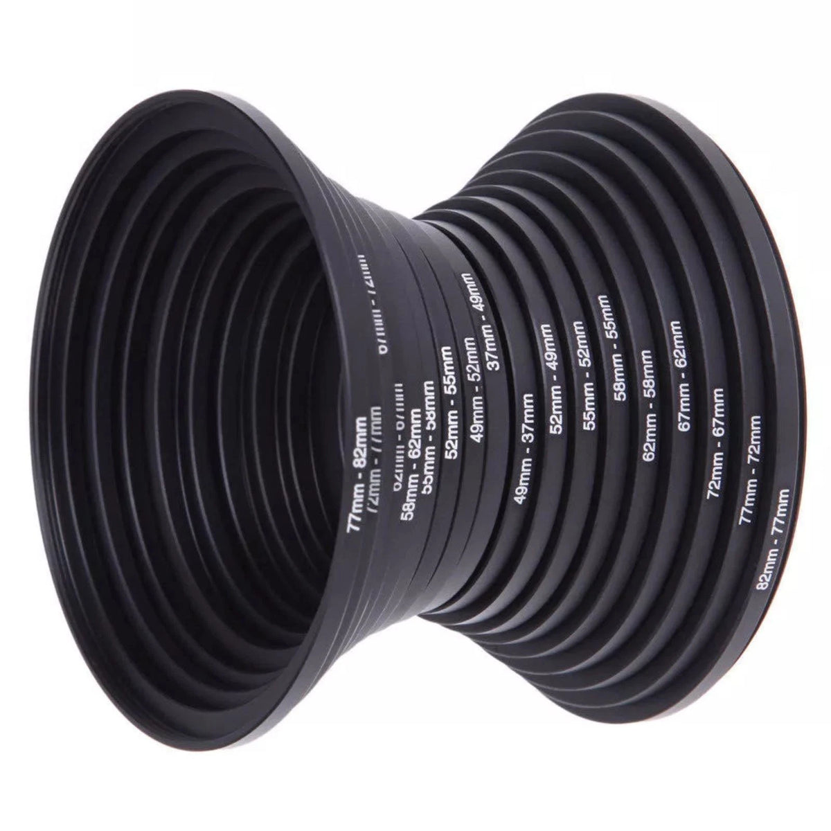 18pcs DSLR Camera Lens Filter Adapter Ring 37-82mm Eco-Friendly