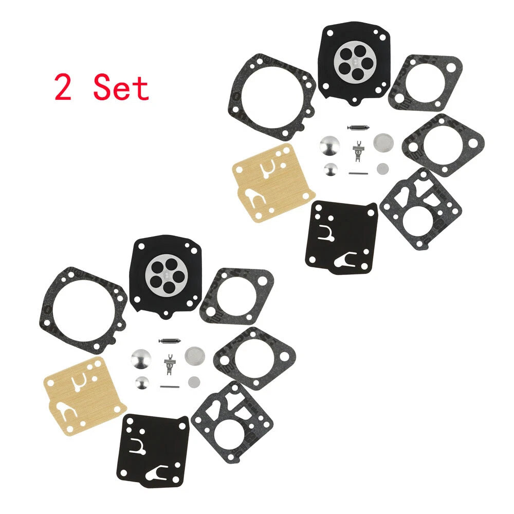 Set of 2 Carburetor Repair Kits for Tillotson Homelite X-12 Super XL (RK-23HS, RK-17HS)