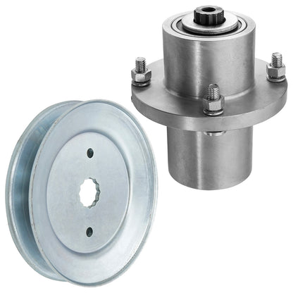 Deck Spindle with Pulley Replacement for Hustler Fastrak 54 Inch (2014–2019)