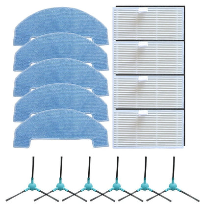 Side Brush Filter Mop Pads Kit for Ultenic T20 Pro