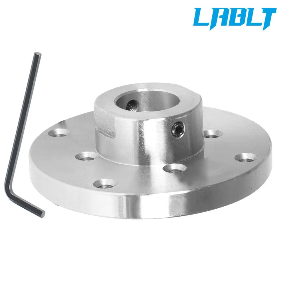 4" Steel Wood Lathe Face Plate for LABLT (1" 8tpi Threaded)