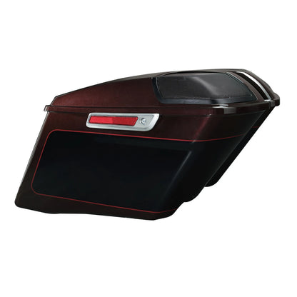 Saddlebag Speaker Lid for Harley Road Glide (2014–2023) Midnight Crimson/Vivid Black