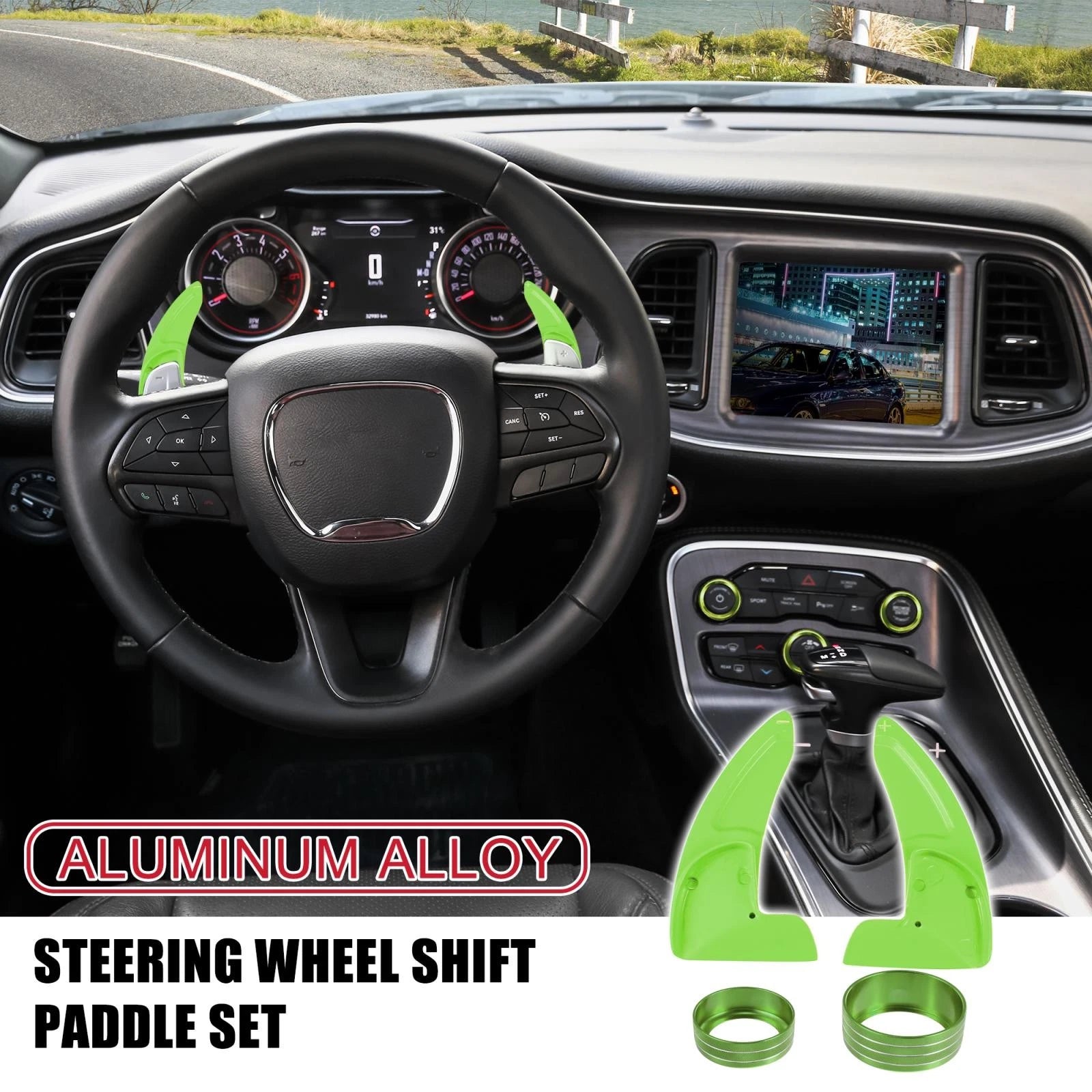 Steering Paddle Shifter Volume Knob Cover for Dodge Charger (2011–2023)