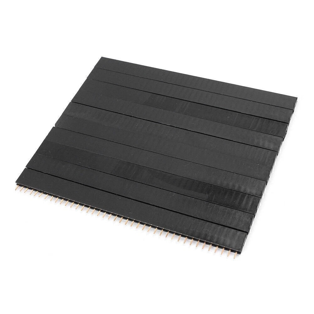 10x 2.54mm 40-Pin Single Row Female Pin Header Strip PCB Connector
