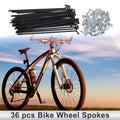 Bicycle Spokes Nipple 45 Steel 13G 105mm Universal for Black (Universal)