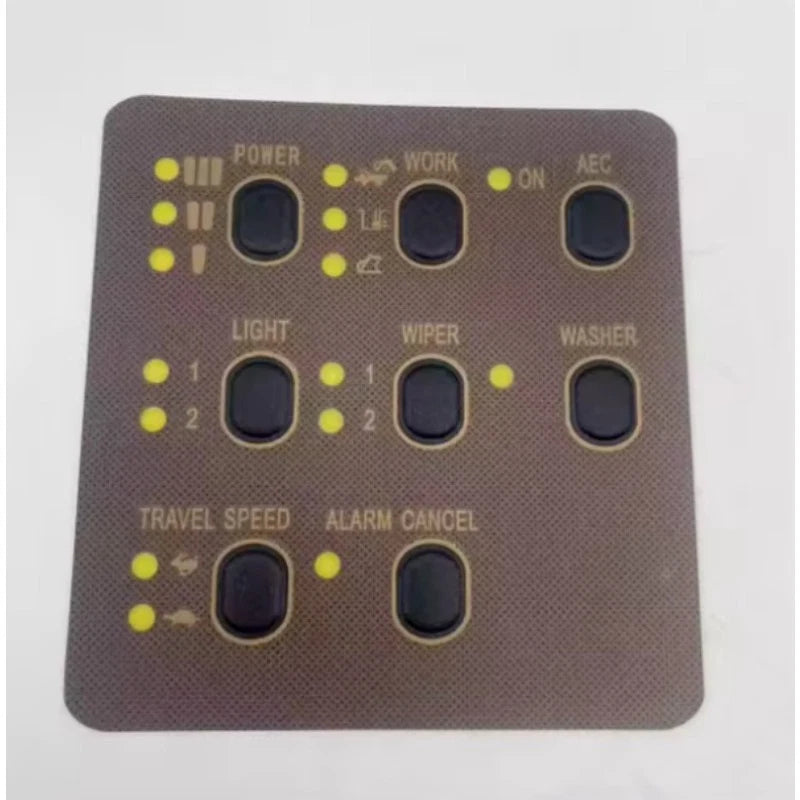 Cab Display Button Meter Sticker for CAT E312, 320, 330 V1 V2 B C D