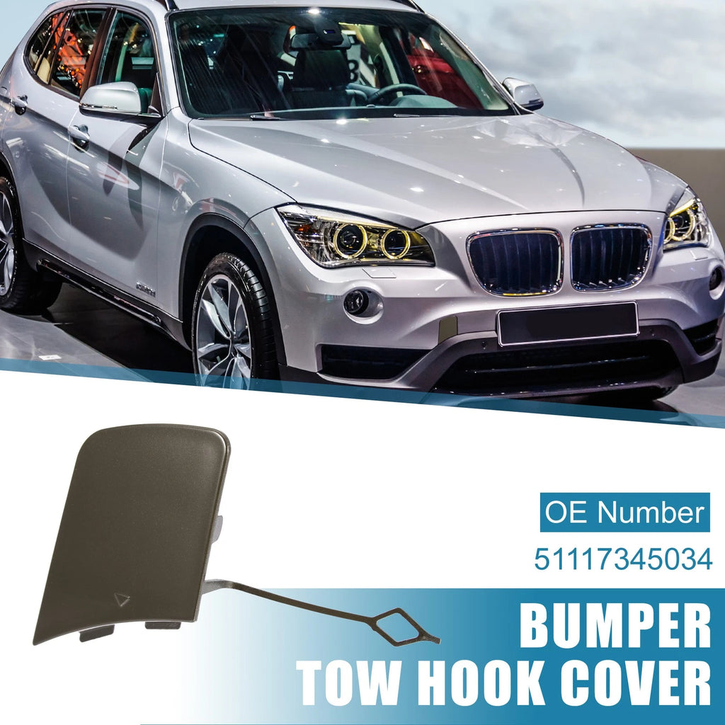 Front Bumper Tow Hook Cover for BMW X1 E84 (2012–2015) 51117345034 Brown