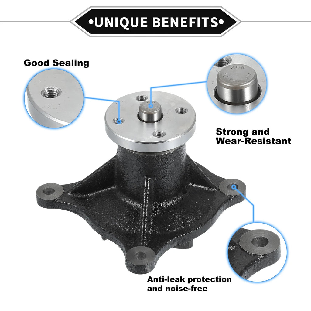 Water Pump Replacement with Rubber Band for Mitsubishi 4D31 4D30 4D32 (2000–2005)