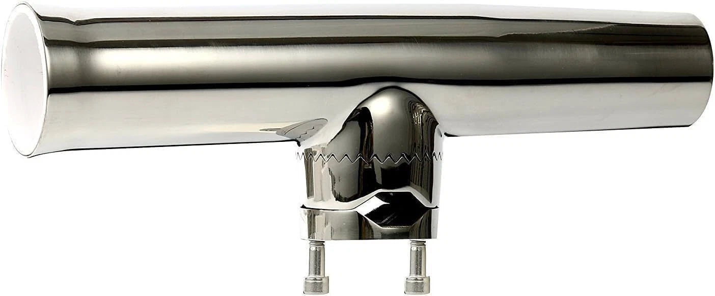 Set of 4 Stainless Steel Fishing Rod Holders for Rails 7/8" to 1"