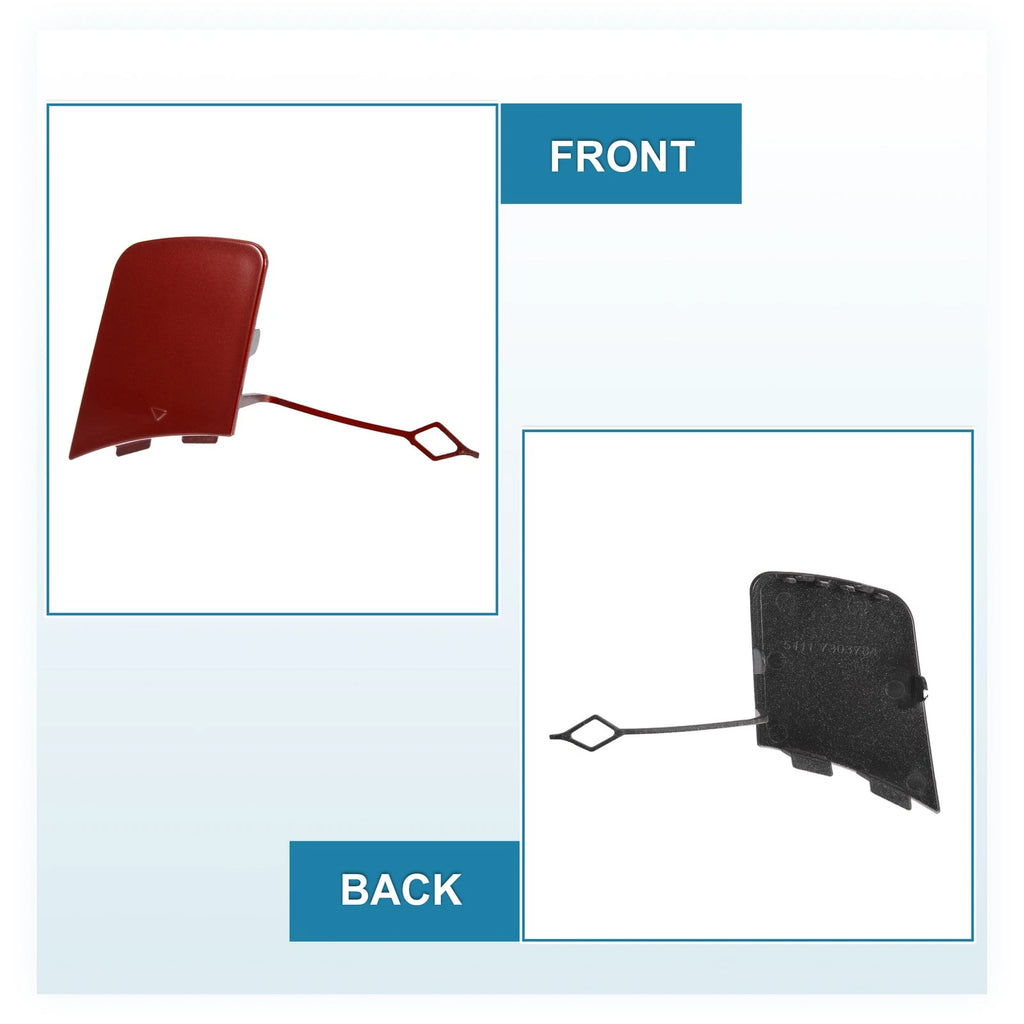 Front Bumper Tow Hook Cover for BMW X1 E84 (2012–2015) 51117345034 Red
