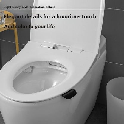Compact Toilet Lid Lifter Handle for Hygienic Use (No Part Numbers)